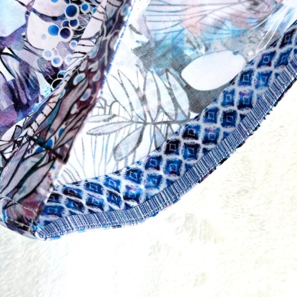 Robert Graham Camasa Shirt Mens L Blue Multicolor Tropical Floral Classic Fit - Picture 5 of 11